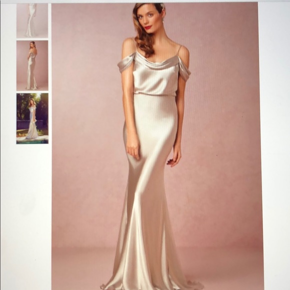 jenny yoo satin dress